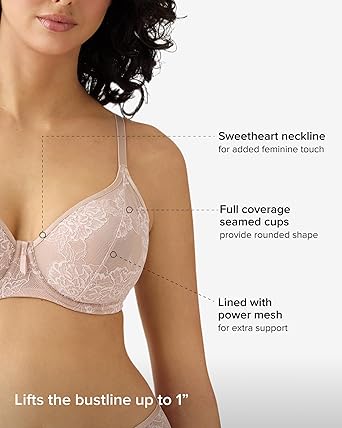 Wacoal's Full Bloom Underwire Bra, Style# 855409, Up to H Cup