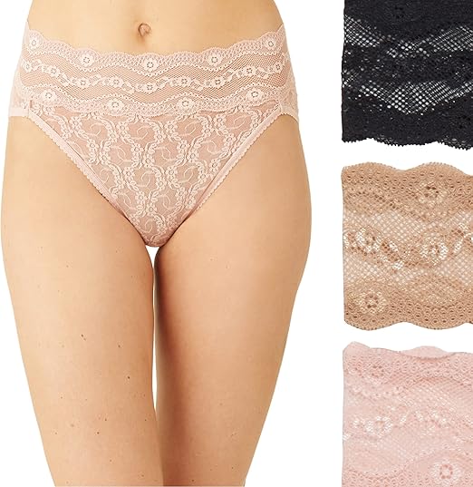 b.tempt'd Lace Kiss Hi-Leg Panty Pack, Style# 970882, Pkg of 3