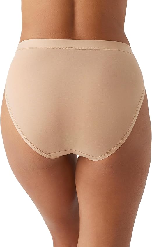 Wacoal's Understated Cotton Hi Cut Brief, Style# 879362 3 for $48
