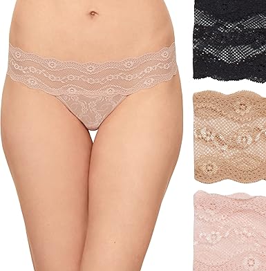 b.tempt'd Lace Kiss Bikini Panty Pack, Style# 970682, Pkg of 3