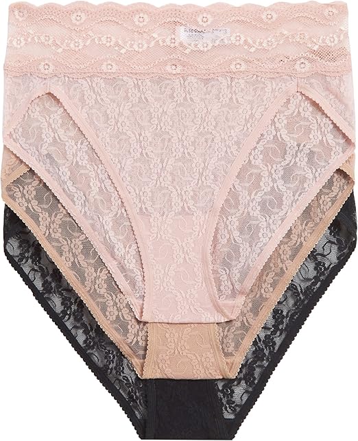b.tempt'd Lace Kiss Hi-Leg Panty Pack, Style# 970882, Pkg of 3
