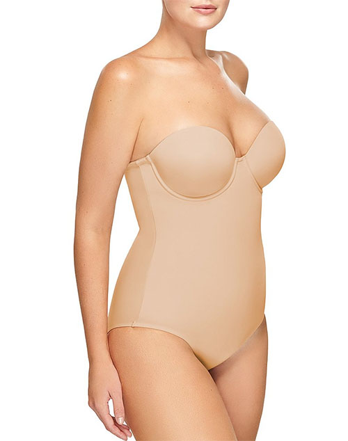 Wacoal Red Carpet Strapless Full Busted Underwire Bodysuit, Style # 801219