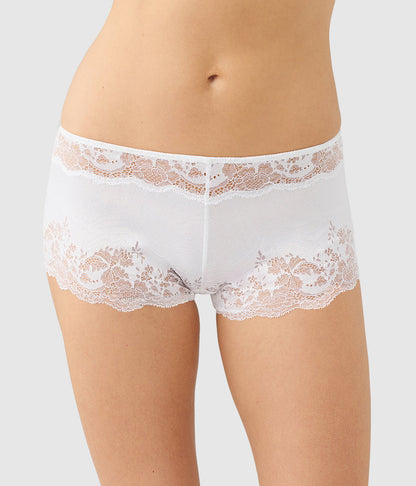Modern Affair Boyshort - White