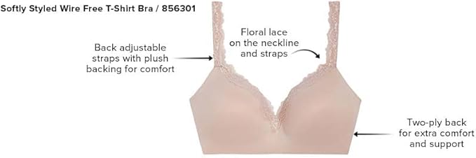 Wacoal Softly Styled Wire Free T-Shirt Bra, Style # 856301