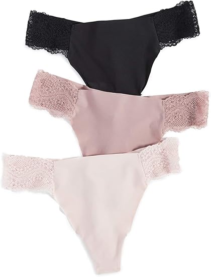 b.tempt'd b.bare Thong Panty Pack, Style# 970367, Pkg of 3