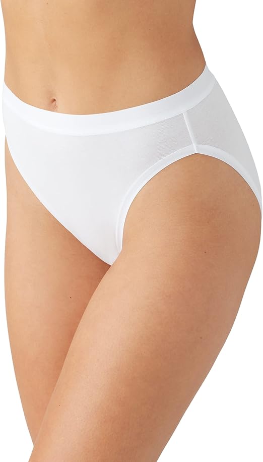Wacoal's Understated Cotton Hi Cut Brief, Style# 879362 3 for $48