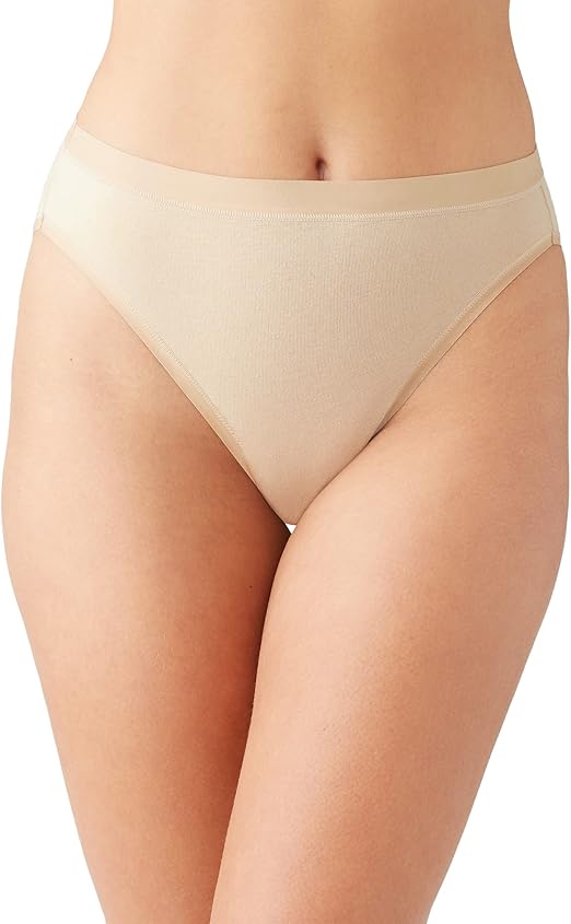 Wacoal's Understated Cotton Hi Cut Brief, Style# 879362 3 for $48