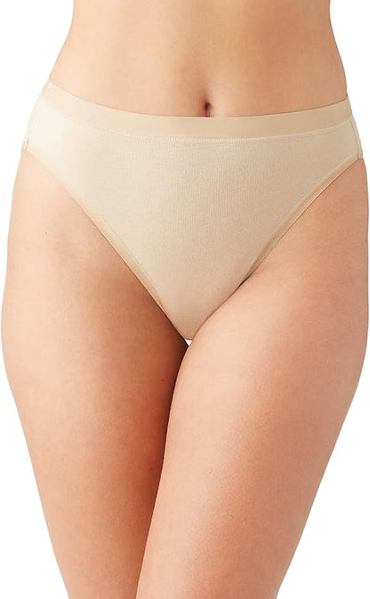 Wacoal's Understated Cotton Hi Cut Brief, Style# 879362 3 for $48