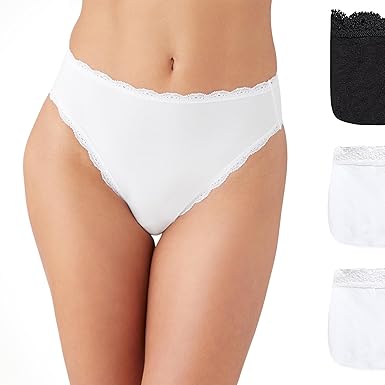 b.tempt'd Inspired Eyelet Hi-Leg Panty Pack, Style# 970319, Pkg of 3