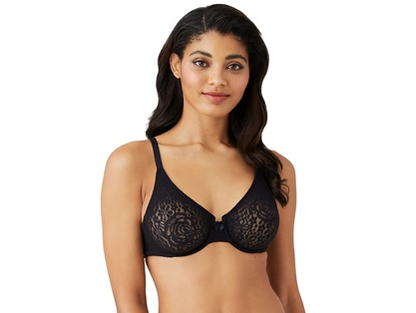 Wacoal Halo Lace Underwire Bra, Up to G Cup! Style # 851205