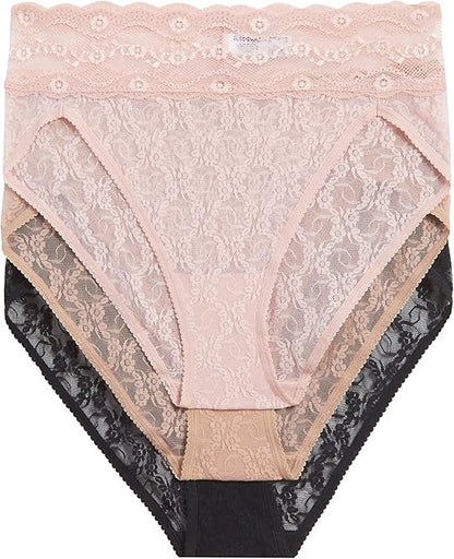 b.tempt'd Lace Kiss Hi-Leg Panty Pack, Style# 970882, Pkg of 3