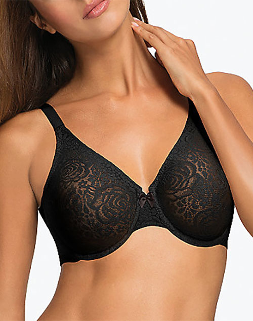 Wacoal Halo Lace Underwire Bra, Up to G Cup! Style # 851205