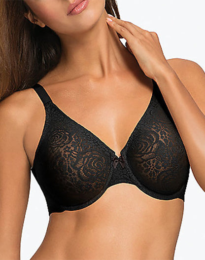 Wacoal Halo Lace Underwire Bra, Up to G Cup! Style # 851205